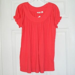 New! Cato Women's Basic Coral Top - Size: Medium